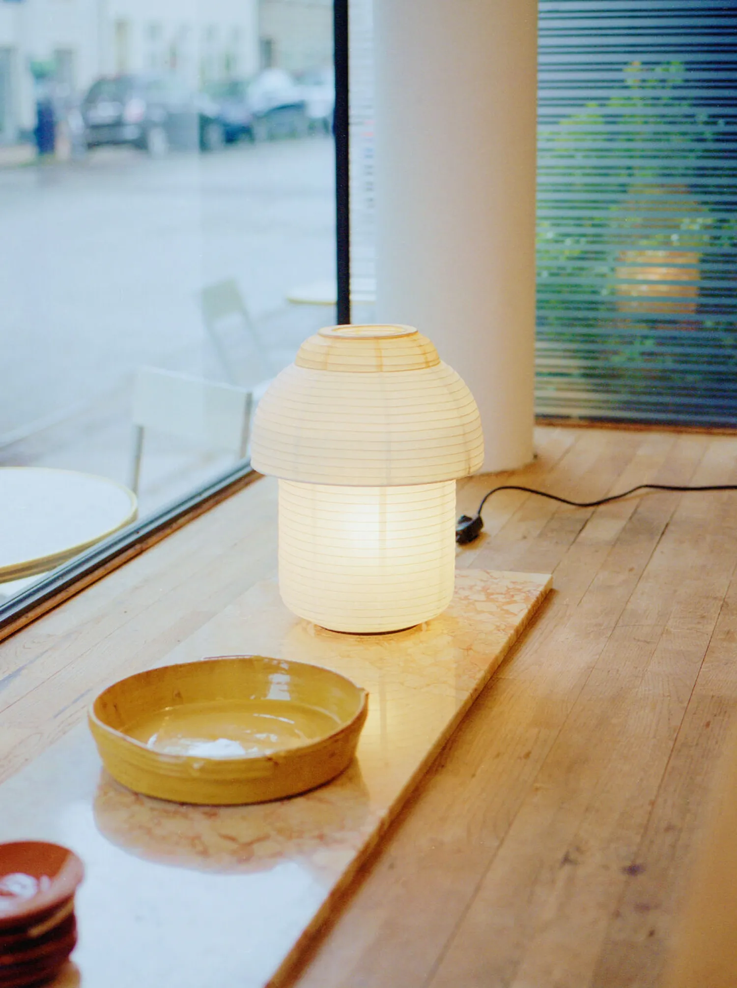 Best Made by Hand - Bordlampe - Papier Ø30 Double Table - Soft Yellow