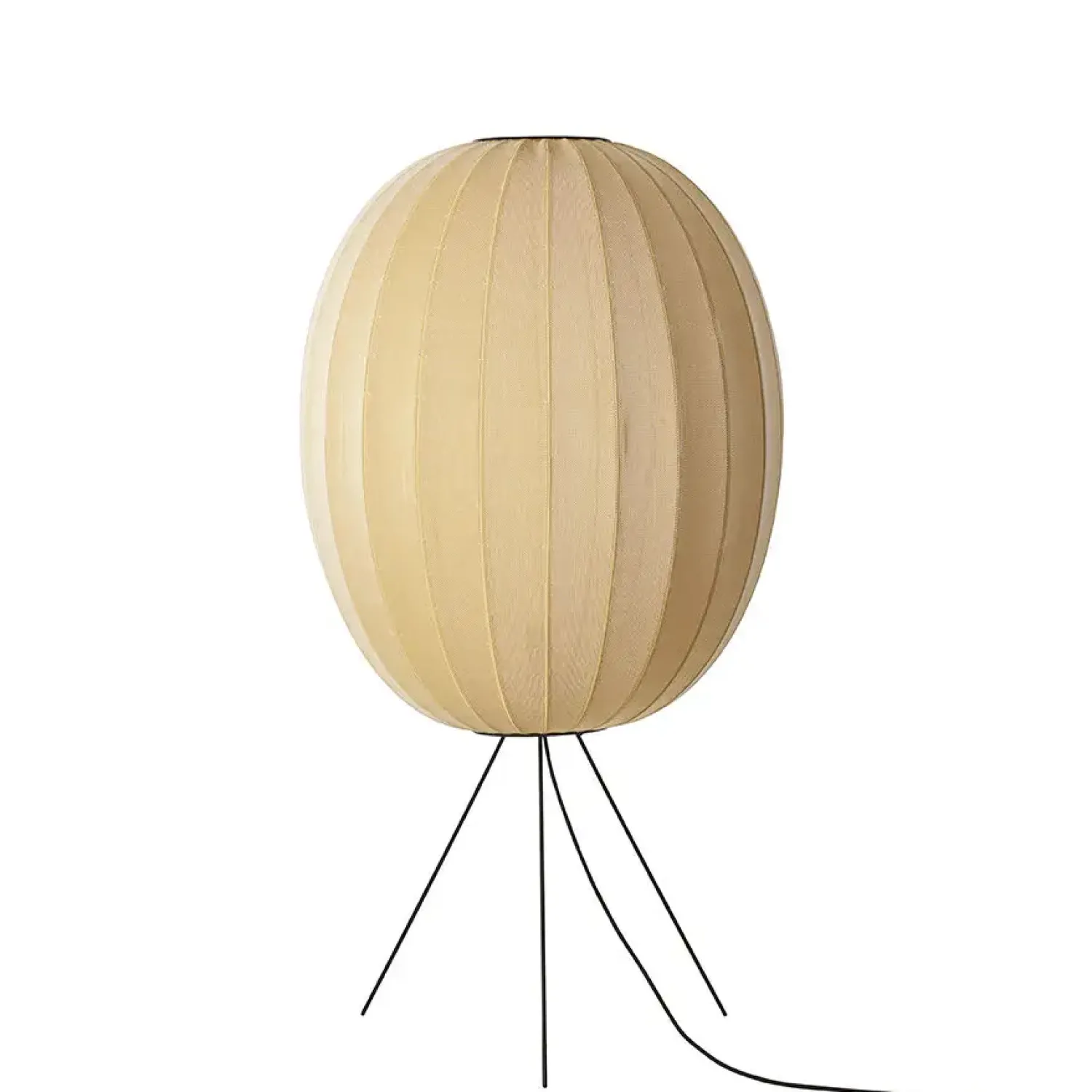 Hot Made by Hand - Gulvlampe - Knit-Wit 65 High Oval Floor Medium - Sunrise