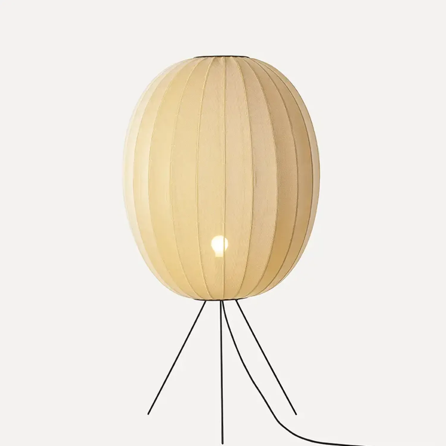 Hot Made by Hand - Gulvlampe - Knit-Wit 65 High Oval Floor Medium - Sunrise