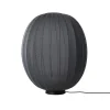 Sale Made by Hand - Gulvlampe - Knit-Wit 65 High Oval Floor Level - Black