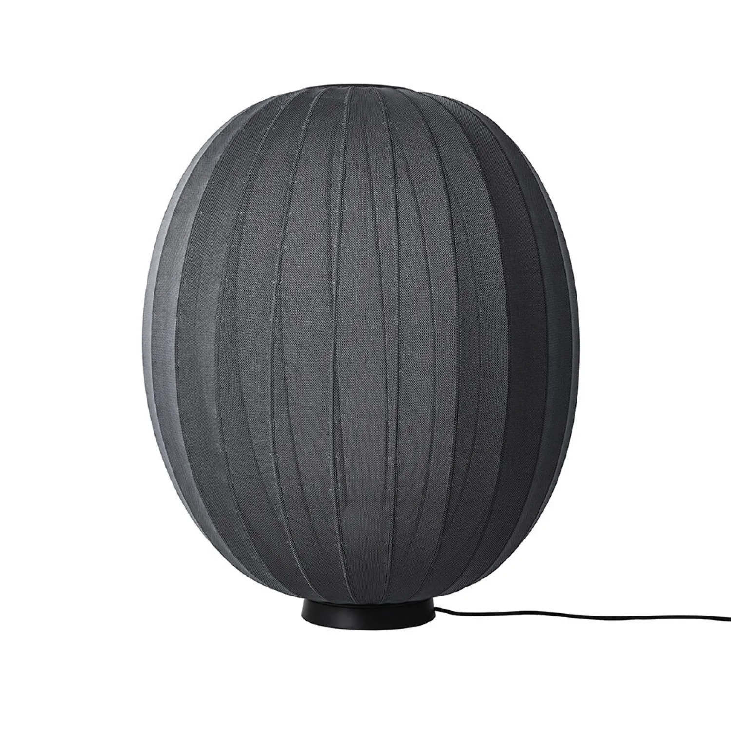 Sale Made by Hand - Gulvlampe - Knit-Wit 65 High Oval Floor Level - Black