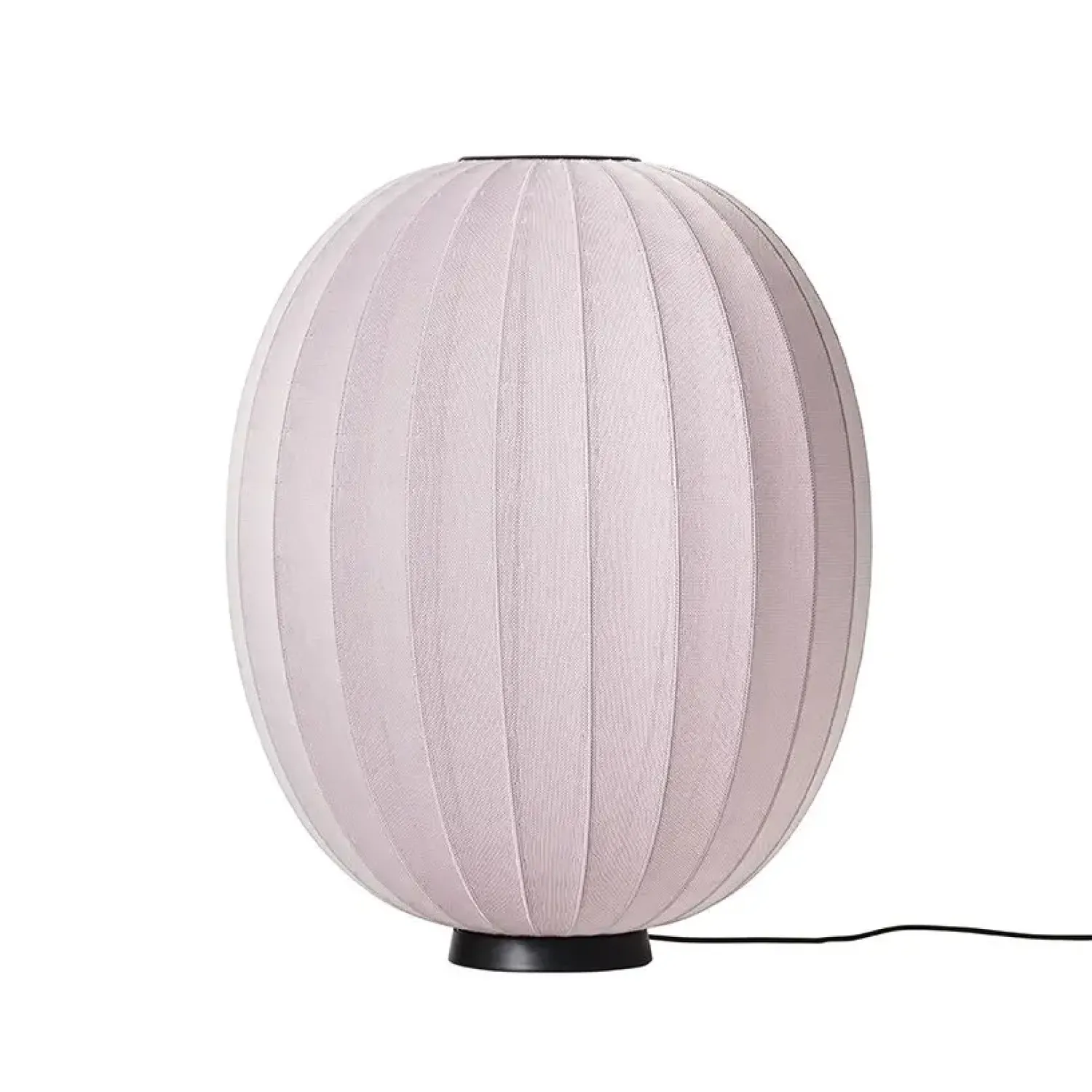 Clearance Made by Hand - Gulvlampe - Knit-Wit 65 High Oval Floor Level - Light Pink