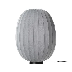 Made by Hand - Gulvlampe - Knit-Wit 65 High Oval Floor Level - Silver