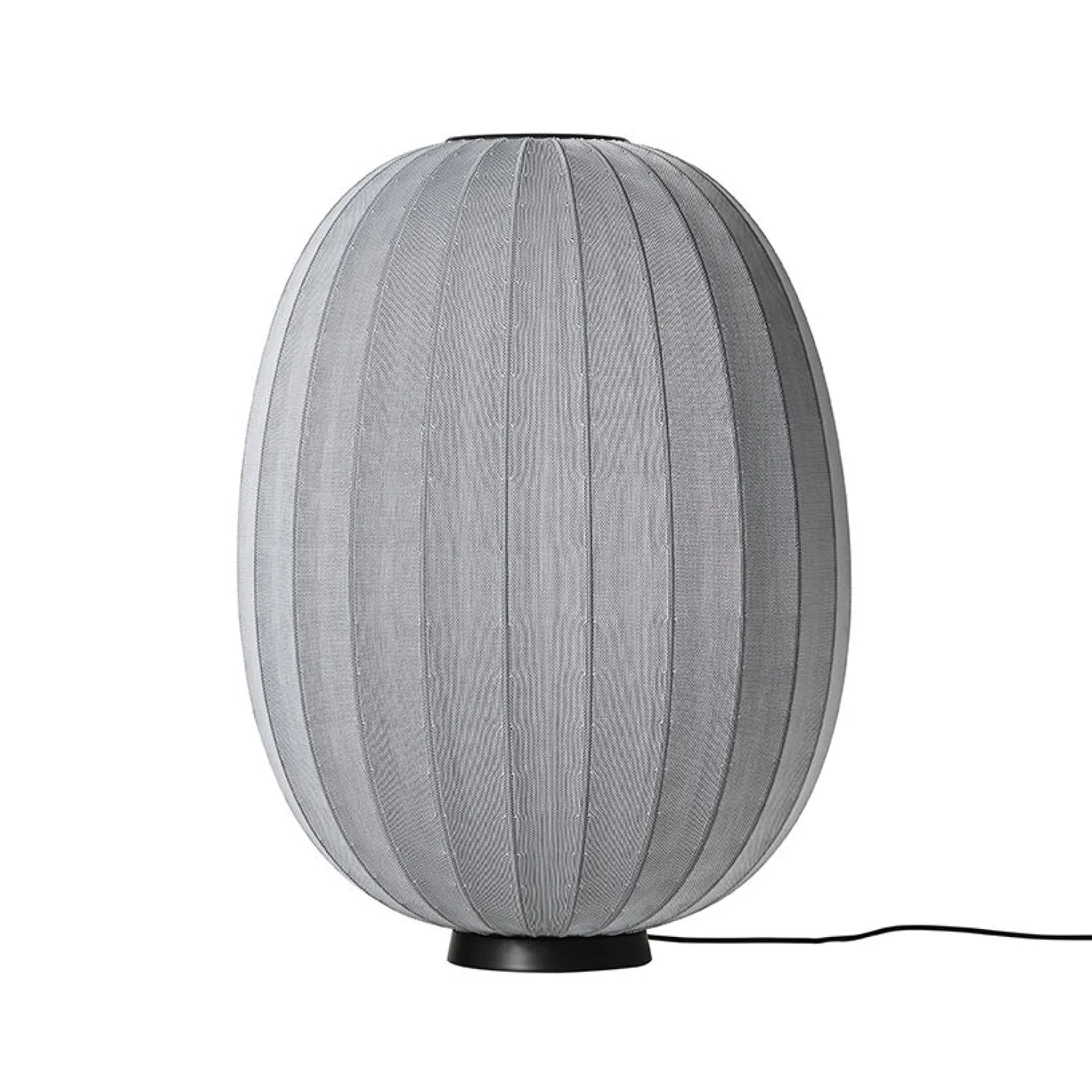 Made by Hand - Gulvlampe - Knit-Wit 65 High Oval Floor Level - Silver