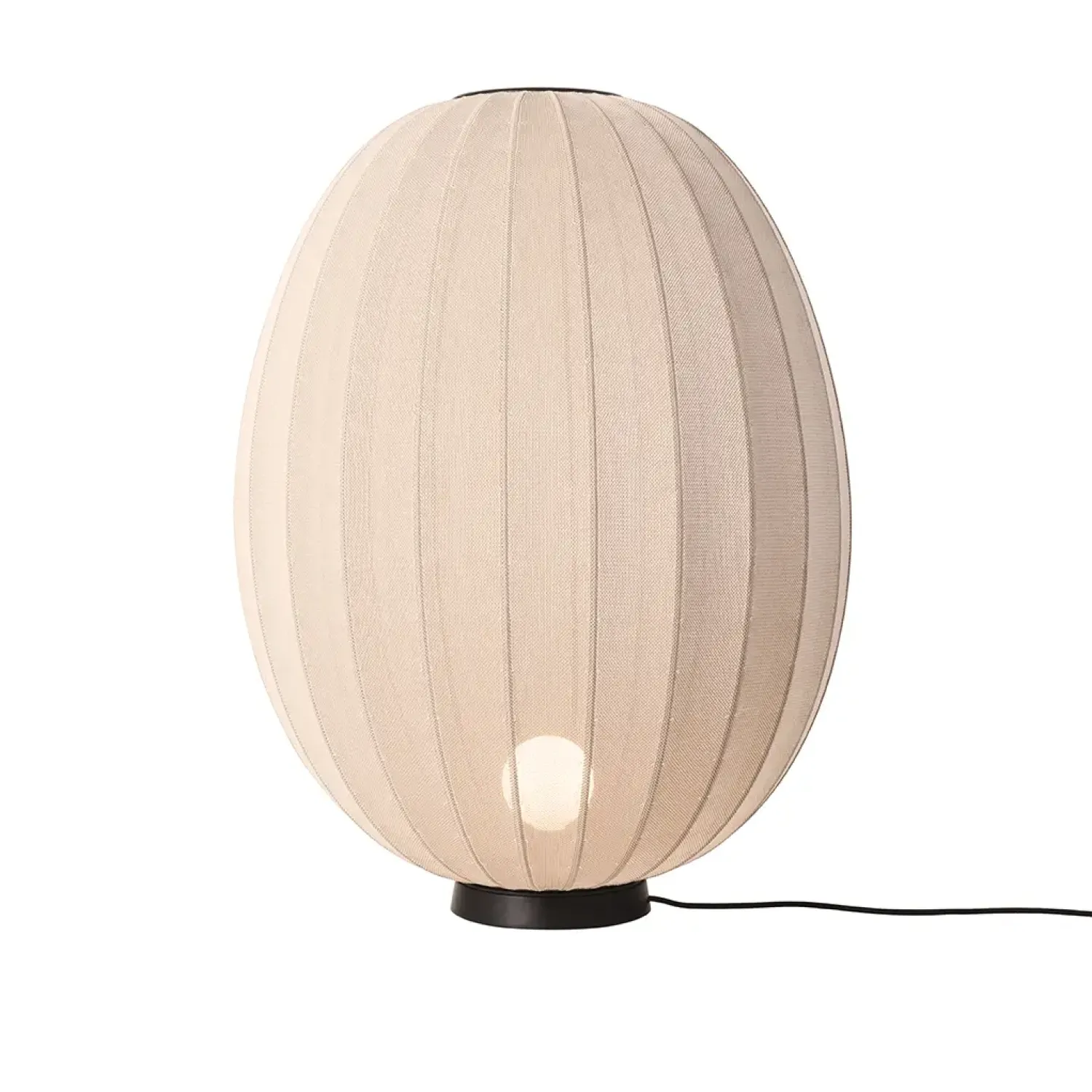 Discount Made by Hand - Gulvlampe - Knit-Wit 65 High Oval Floor Level - Sand Stone