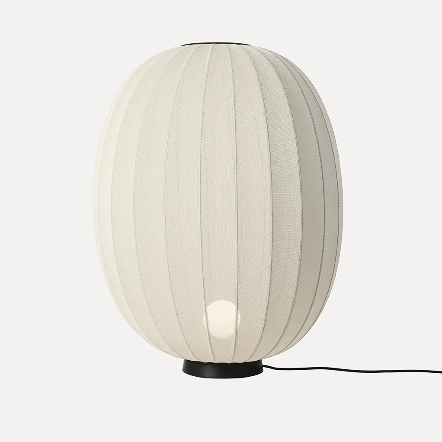 Best Made by Hand - Gulvlampe - Knit-Wit 65 High Oval Floor Level - Pearl White