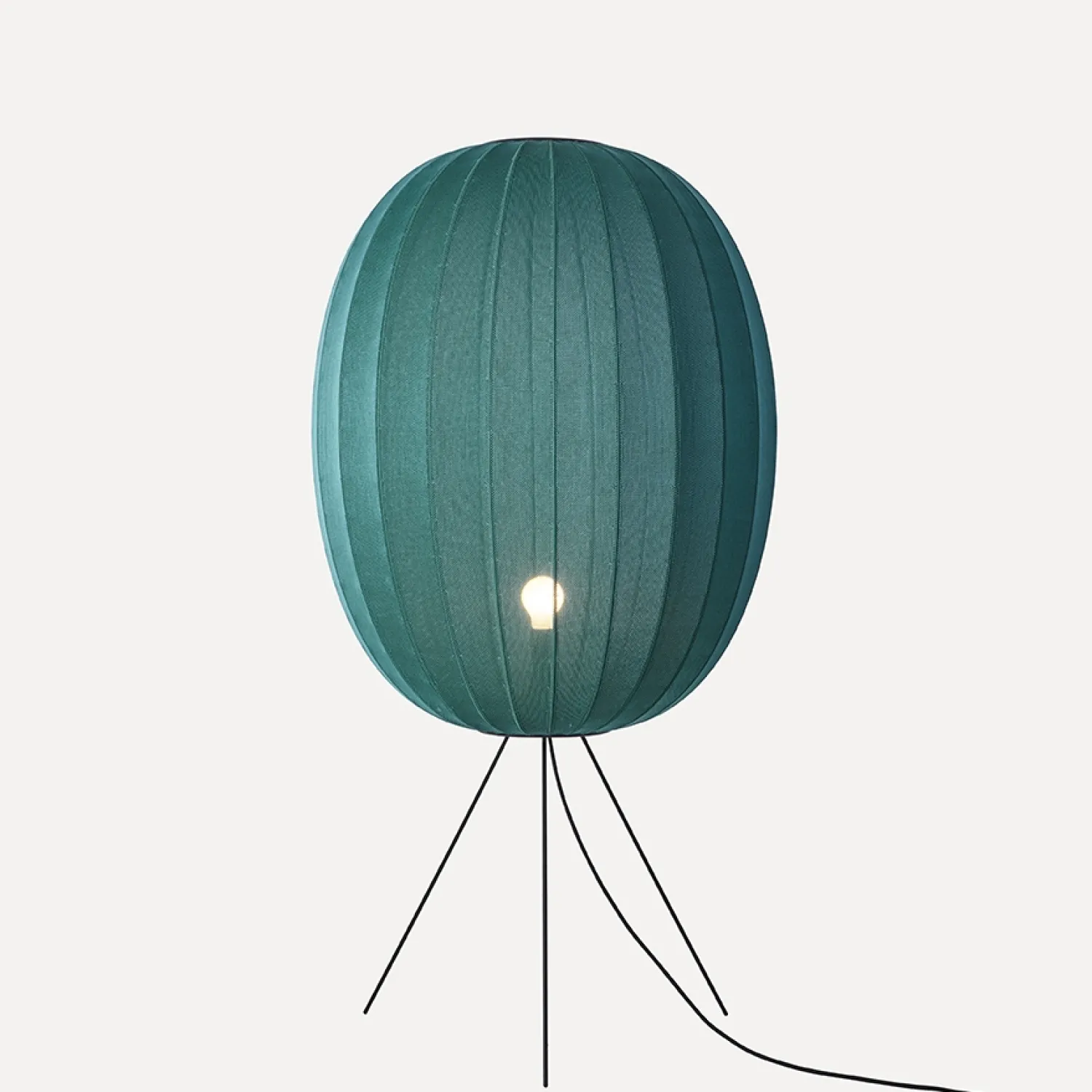 Outlet Made by Hand - Gulvlampe - Knit-Wit 65 High Oval Floor Medium - Seagrass