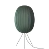 Clearance Made by Hand - Gulvlampe - Knit-Wit 65 High Oval Floor Medium - Tweed Green