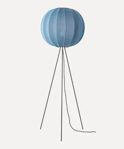 Discount Made by Hand - Gulvlampe - Knit-Wit 60 Round Floor High - Blue Stone