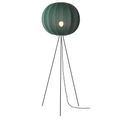 Online Made by Hand - Gulvlampe - Knit-Wit 60 Round Floor High - Tweed Green