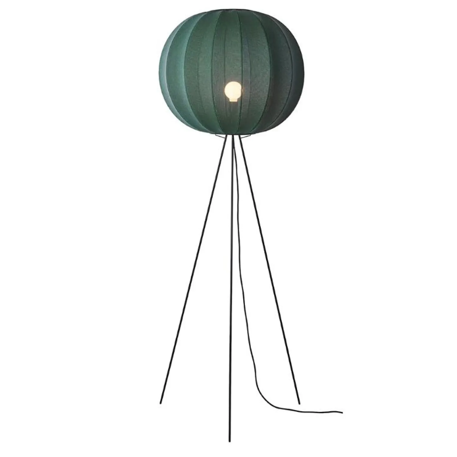 Online Made by Hand - Gulvlampe - Knit-Wit 60 Round Floor High - Tweed Green