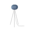Hot Made by Hand - Gulvlampe - Knit-Wit 45 Round Floor High - Blue Stone