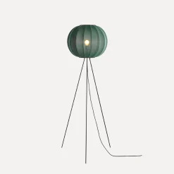 Best Made by Hand - Gulvlampe - Knit-Wit 45 Round Floor High - Tweed Green