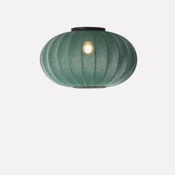 Discount Made by Hand - Loftlampe - Knit-Wit 57 Oval Ceiling/Wall - Tweed Green