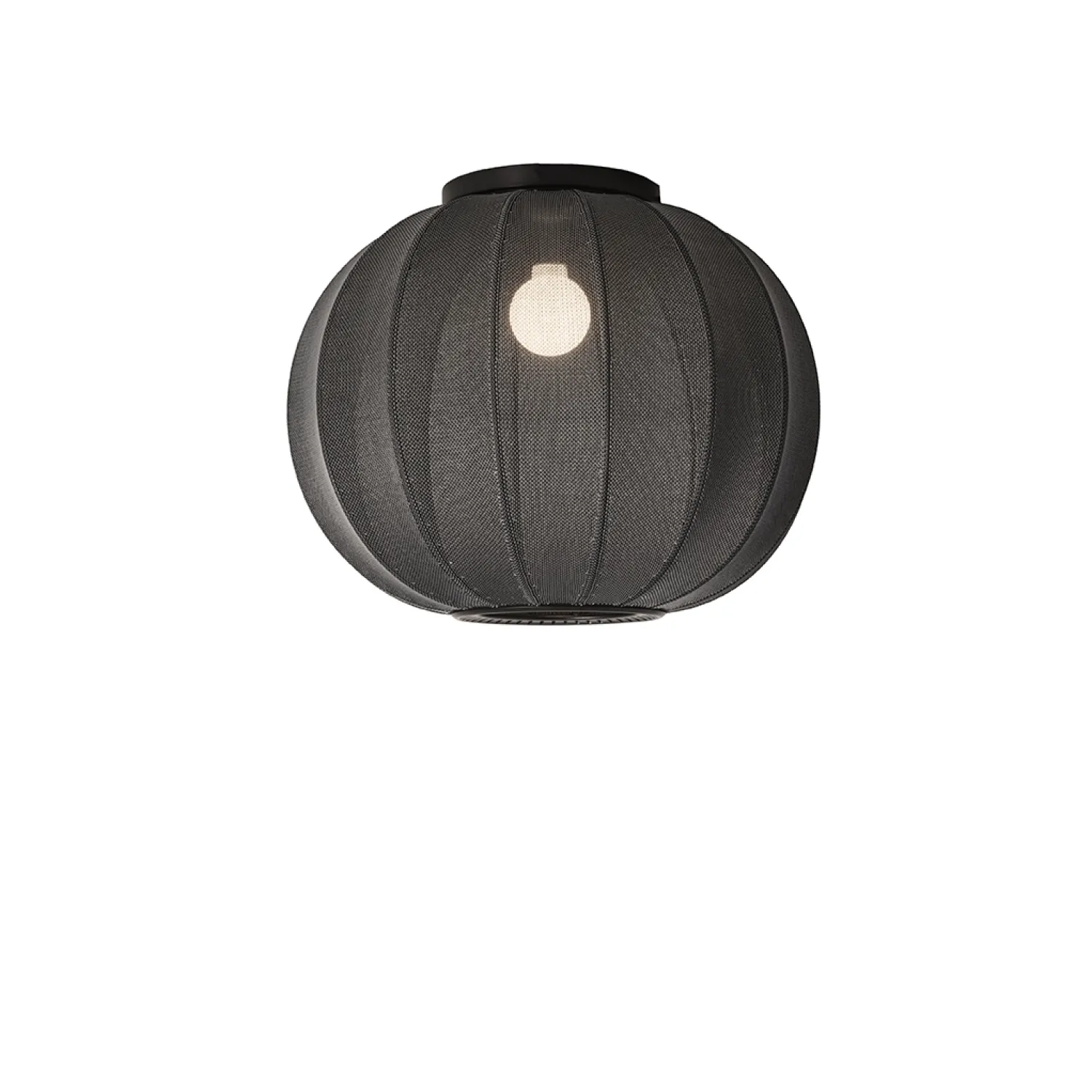 Hot Made by Hand - Loftlampe - Knit-Wit 45 Round Ceiling - Black