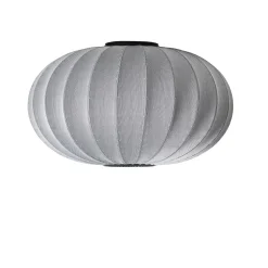 New Made by Hand - Loftlampe - Knit-Wit 76 Oval Ceiling/Wall - Silver