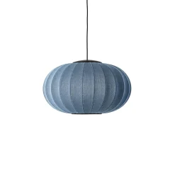 Outlet Made by Hand - Loftlampe - Knit-Wit 57 Oval Pendant LED - Blue Stone