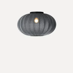 Made by Hand - Loftlampe - Knit-Wit 57 Oval Ceiling/Wall - Black