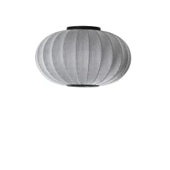 New Made by Hand - Loftlampe - Knit-Wit 57 Oval Ceiling/Wall - Silver