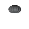 Made by Hand - Loftlampe/Væglampe - Knit-Wit 45 Oval Ceiling/Wall - Black