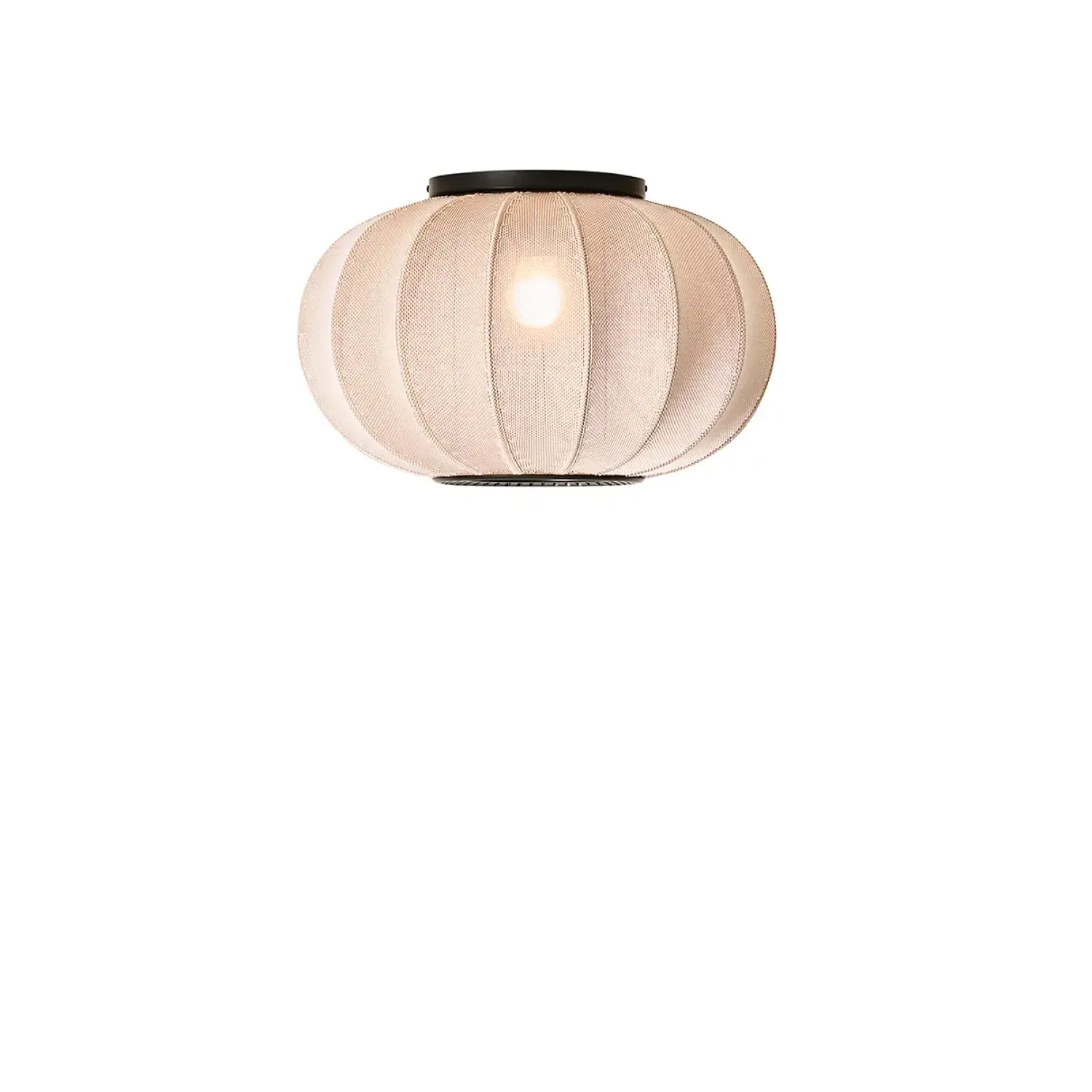 Hot Made by Hand - Loftlampe/Væglampe - Knit-Wit 45 Oval - Sand Stone