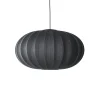 Clearance Made by Hand - Pendel - Knit-Wit 76 Oval Pendant LED - Black