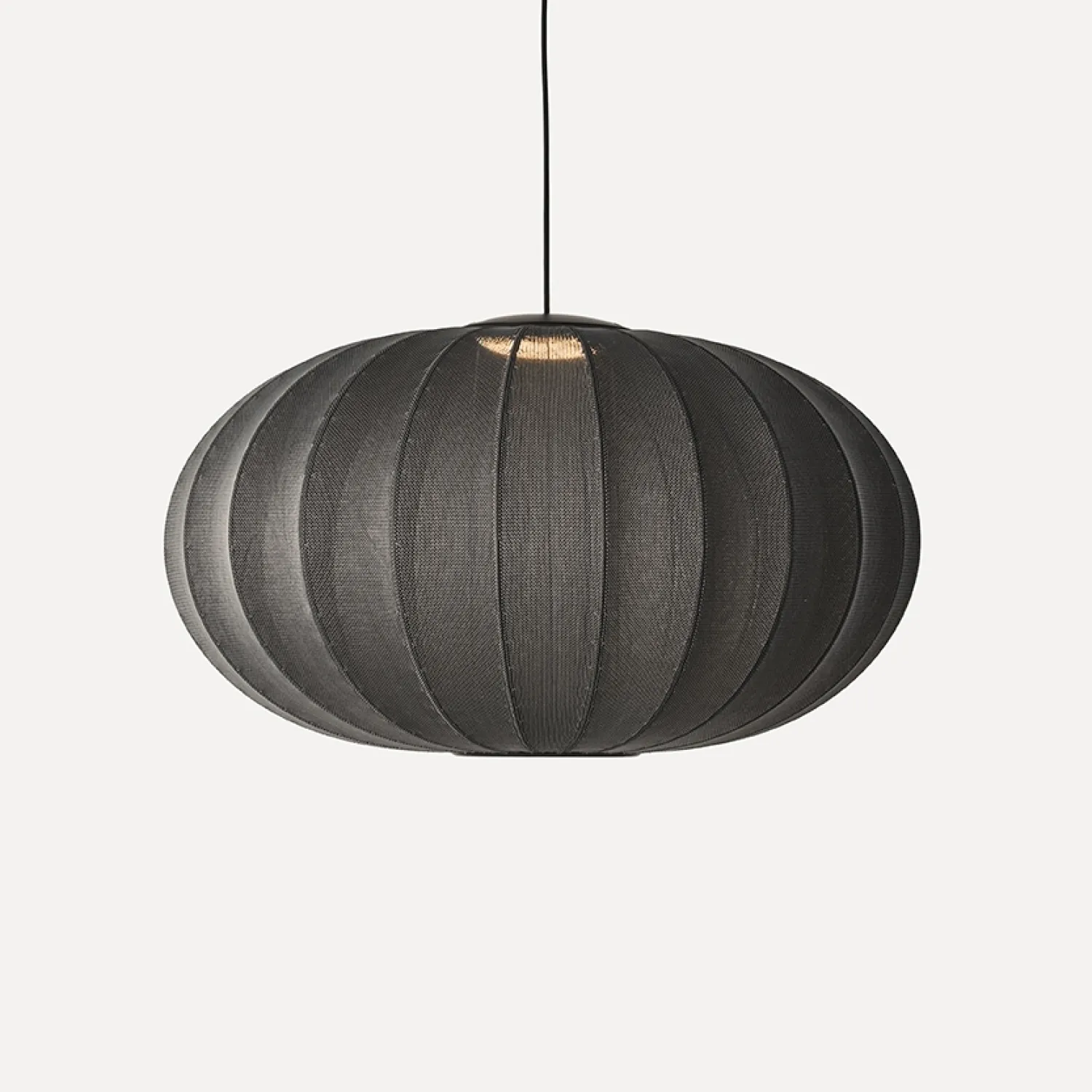 Clearance Made by Hand - Pendel - Knit-Wit 76 Oval Pendant LED - Black