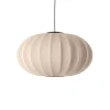 New Made by Hand - Pendel - Knit-Wit 76 Oval Pendant LED - Sand Stone