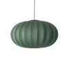 Online Made by Hand - Pendel - Knit-Wit 76 Oval Pendant LED - Tweed Green