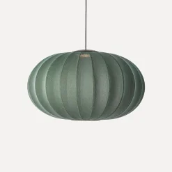 Online Made by Hand - Pendel - Knit-Wit 76 Oval Pendant LED - Tweed Green