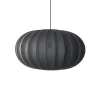 Outlet Made by Hand - Pendel - Knit-Wit 76 Oval Pendant - Black