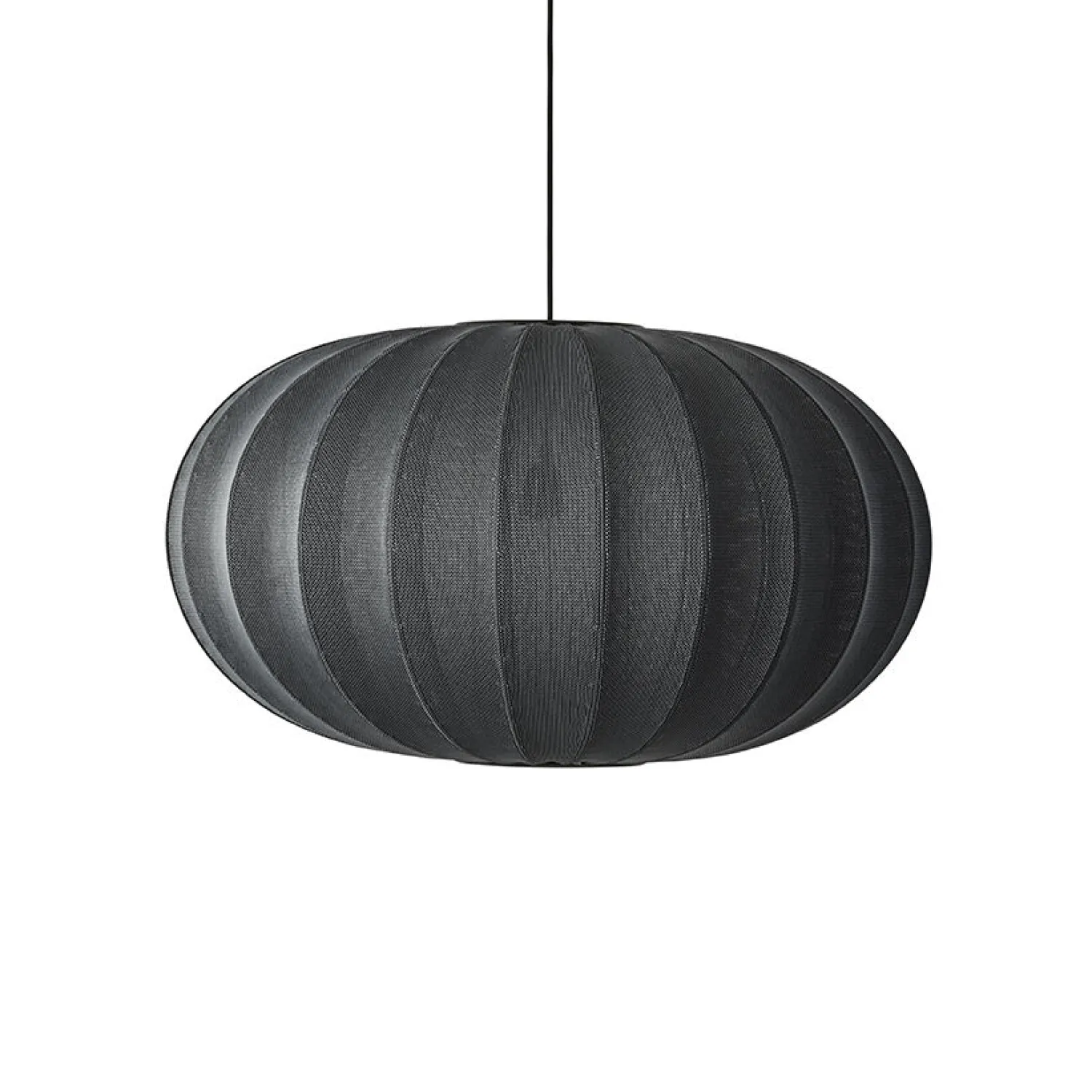 Outlet Made by Hand - Pendel - Knit-Wit 76 Oval Pendant - Black