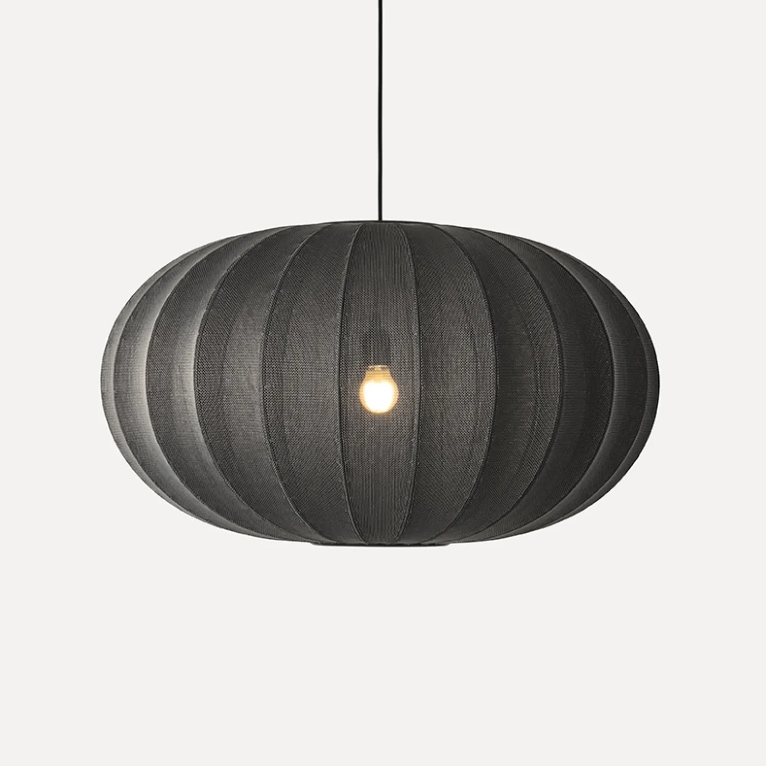 Outlet Made by Hand - Pendel - Knit-Wit 76 Oval Pendant - Black