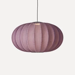 Outlet Made by Hand - Pendel - Knit-Wit 76 Oval Pendant - Burgundy