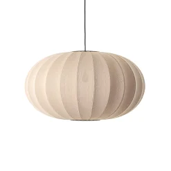 Discount Made by Hand - Pendel - Knit-Wit 76 Oval Pendant - Sand Stone