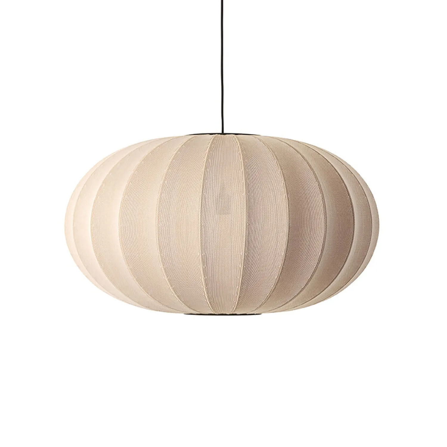 Discount Made by Hand - Pendel - Knit-Wit 76 Oval Pendant - Sand Stone