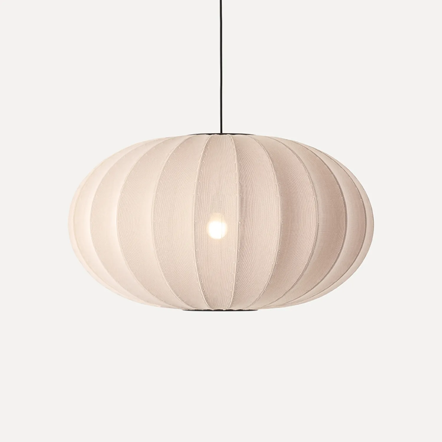 Discount Made by Hand - Pendel - Knit-Wit 76 Oval Pendant - Sand Stone