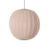 New Made by Hand - Pendellampe - Knit-Wit 75 Round Pendant - Sand Stone