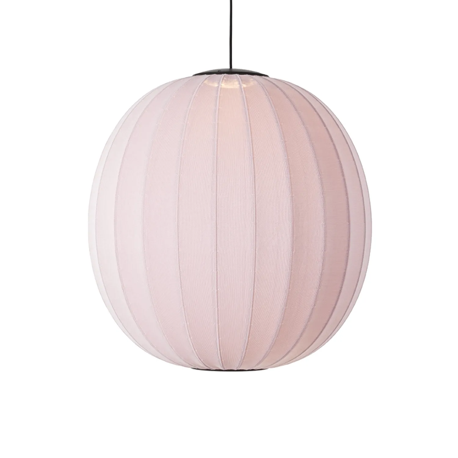 Clearance Made by Hand - Pendellampe - Knit-Wit 75 Round Pendant LED - Light Pink
