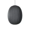 Online Made by Hand - Pendellampe - Knit-Wit 65 High Oval Pendant LED - Black