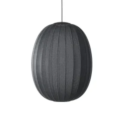 Online Made by Hand - Pendellampe - Knit-Wit 65 High Oval Pendant LED - Black