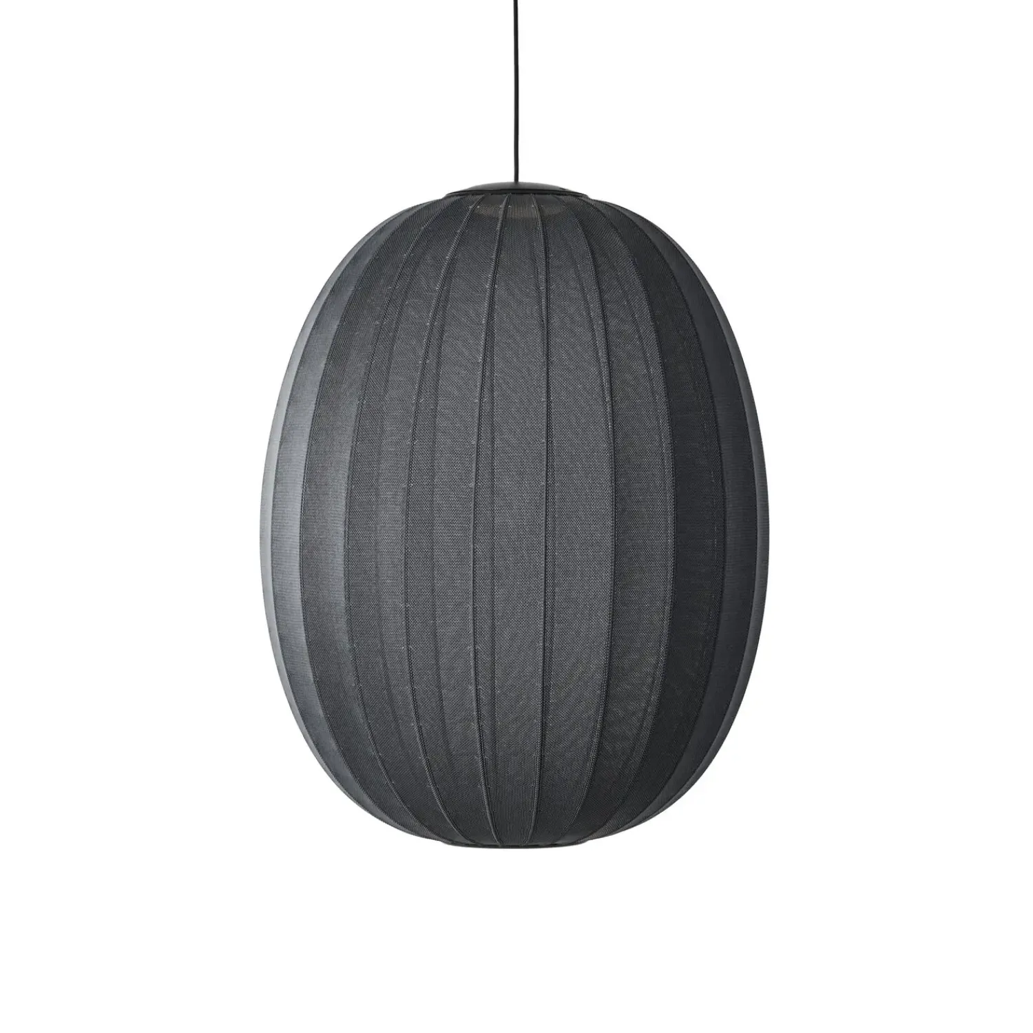 Online Made by Hand - Pendellampe - Knit-Wit 65 High Oval Pendant LED - Black