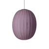 Clearance Made by Hand - Pendellampe - Knit-Wit 65 High Oval Pendant LED - Burgundy