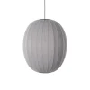 Made by Hand - Pendellampe - Knit-Wit 65 High Oval Pendant - Silver