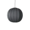 Online Made by Hand - Pendellampe - Knit-Wit 60 Round Pendant LED - Black