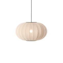 Outlet Made by Hand - Pendellampe - Knit-Wit 57 Oval Pendant - Sand Stone
