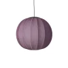 Discount Made by Hand - Pendellampe - Knit-Wit 60 Round Pendant LED - Burgundy