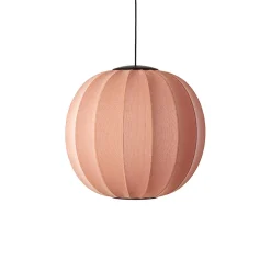 Hot Made by Hand - Pendellampe - Knit-Wit 60 Round Pendant LED - Coral