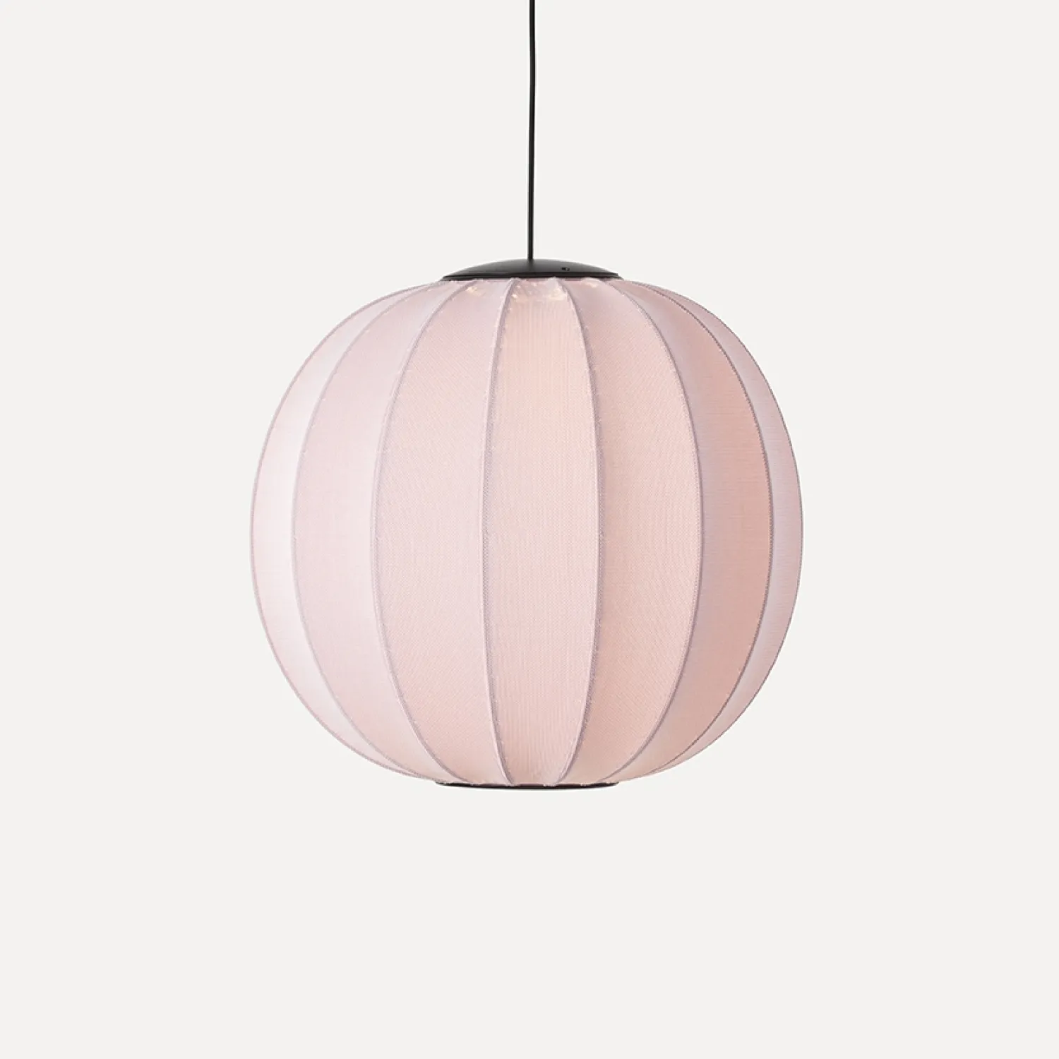 Clearance Made by Hand - Pendellampe - Knit-Wit 60 Round Pendant LED - Light Pink
