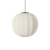 Outlet Made by Hand - Pendellampe - Knit-Wit 60 Round Pendant LED - Pearl White